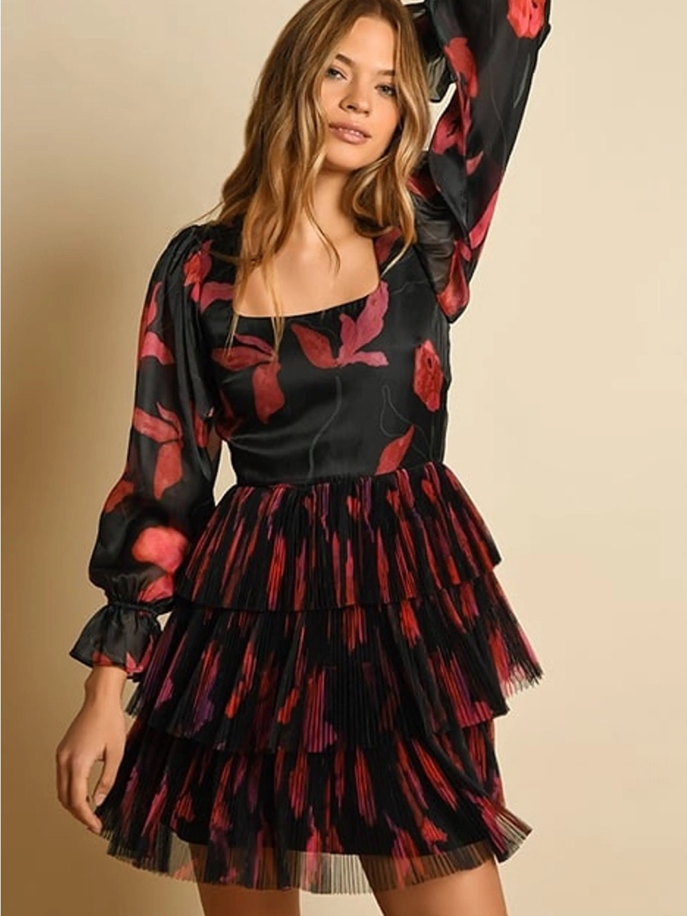Hutch Anthropologie Tiered Mini Dress